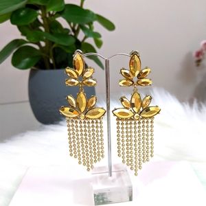 Gold earrings